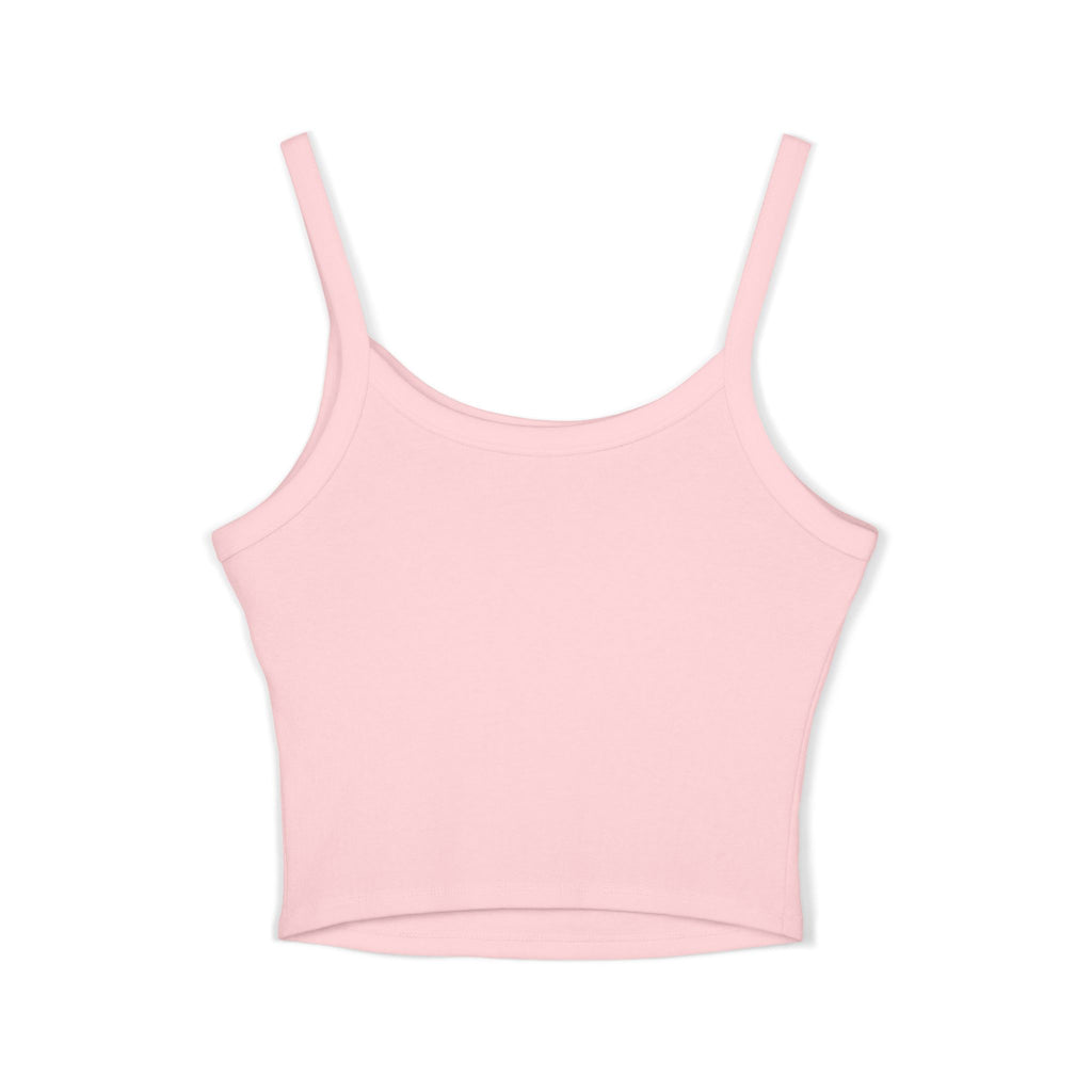 Women's Spaghetti Strap Tank Top Pink Logo