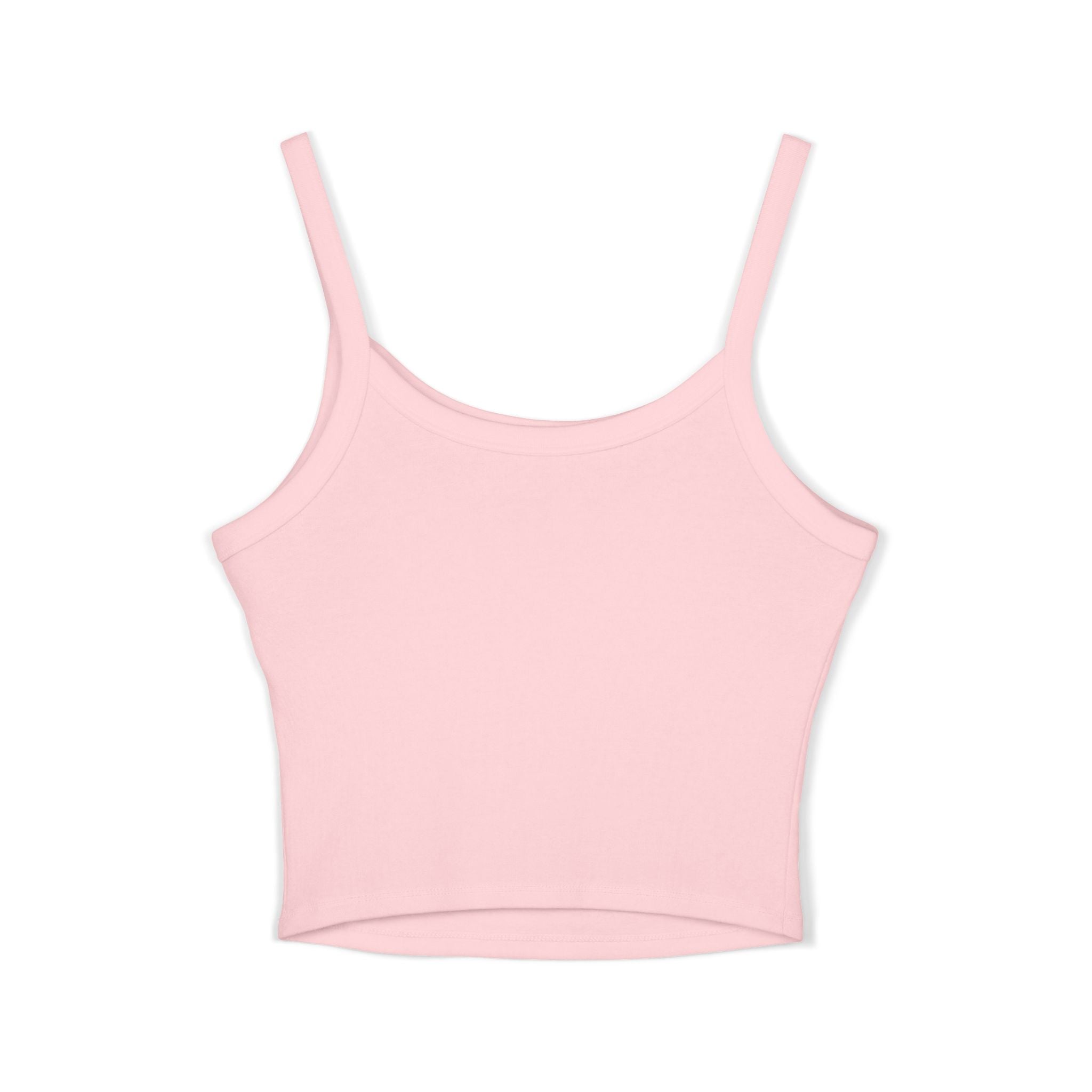 Women's Spaghetti Strap Tank Top Pink Logo