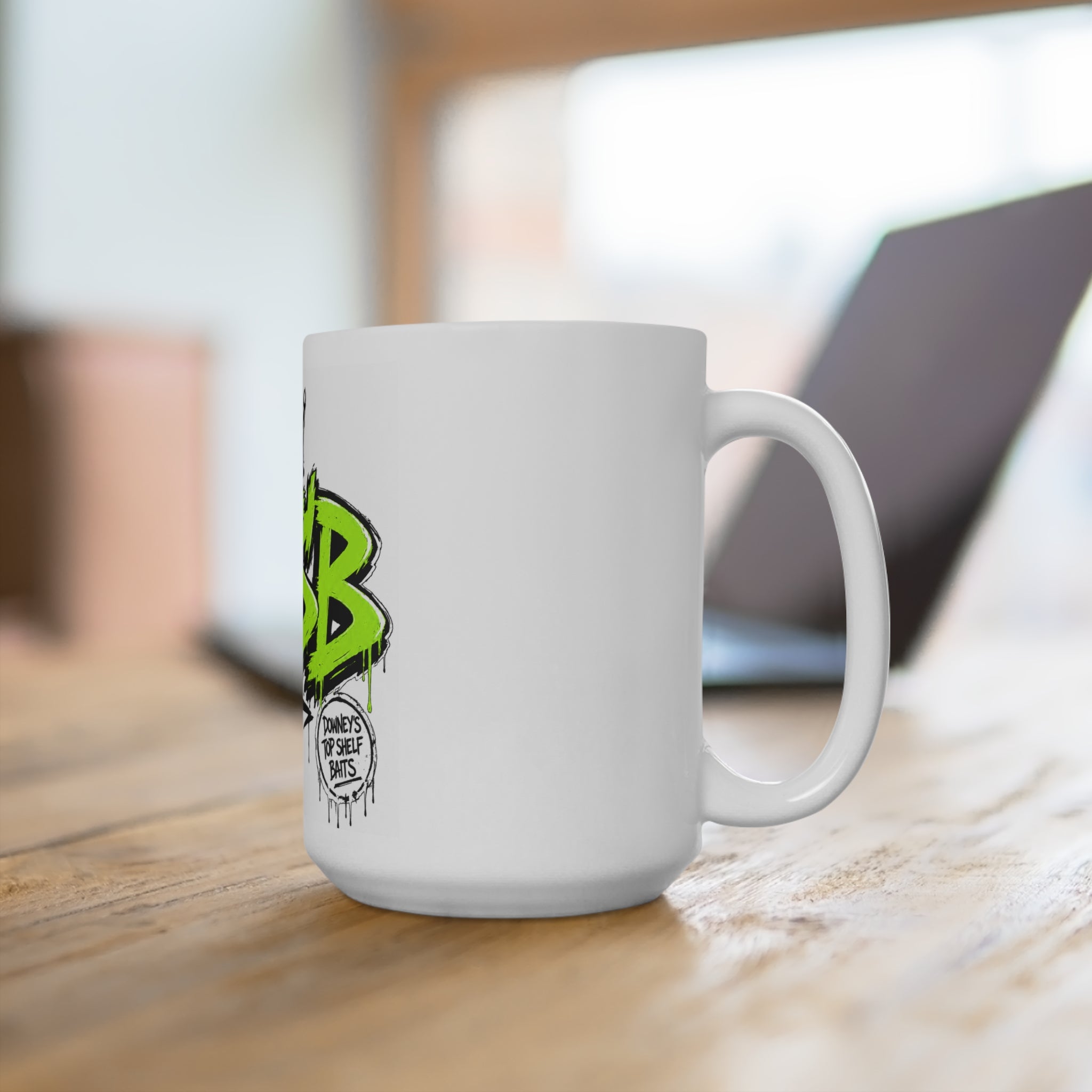 Mug 15oz Green Logo