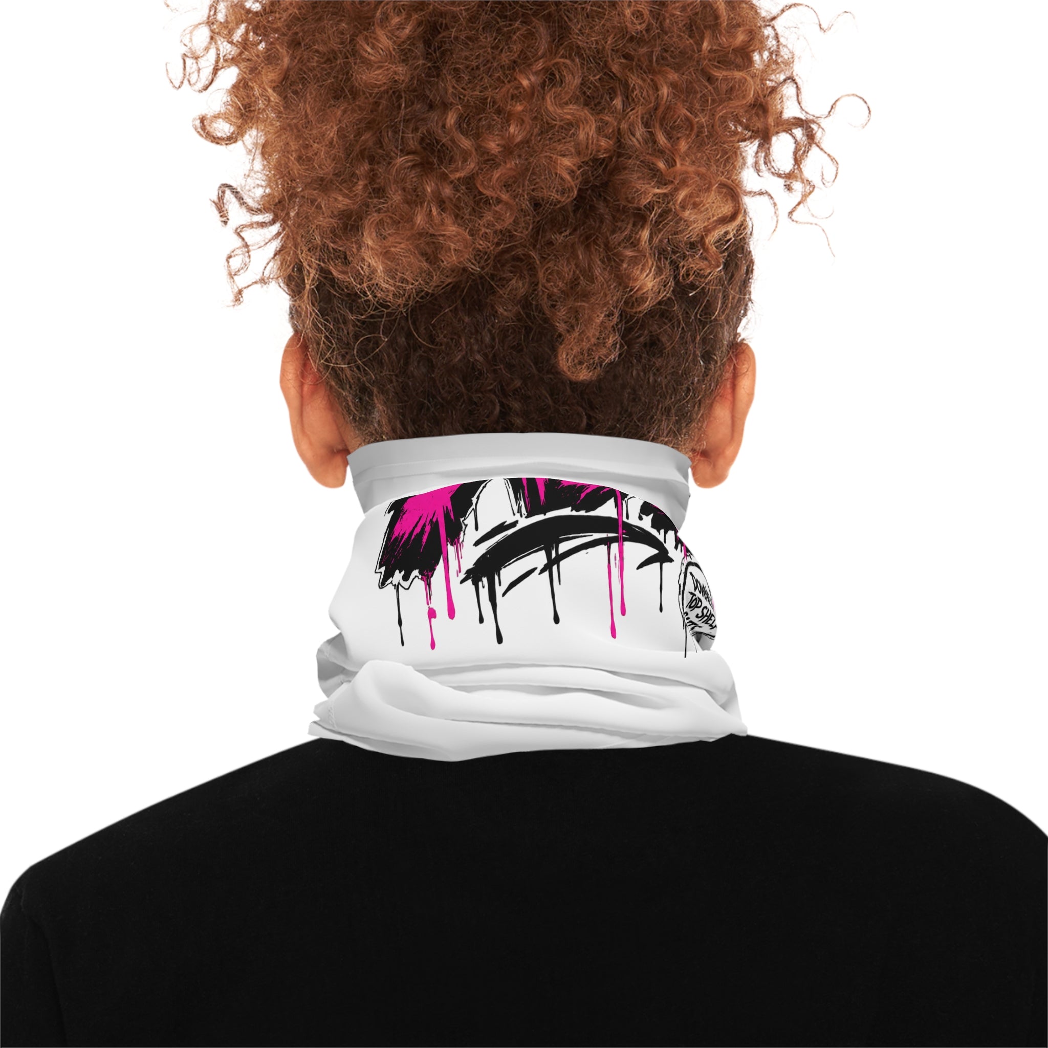 Lightweight Neck Gaiter Pink Logo