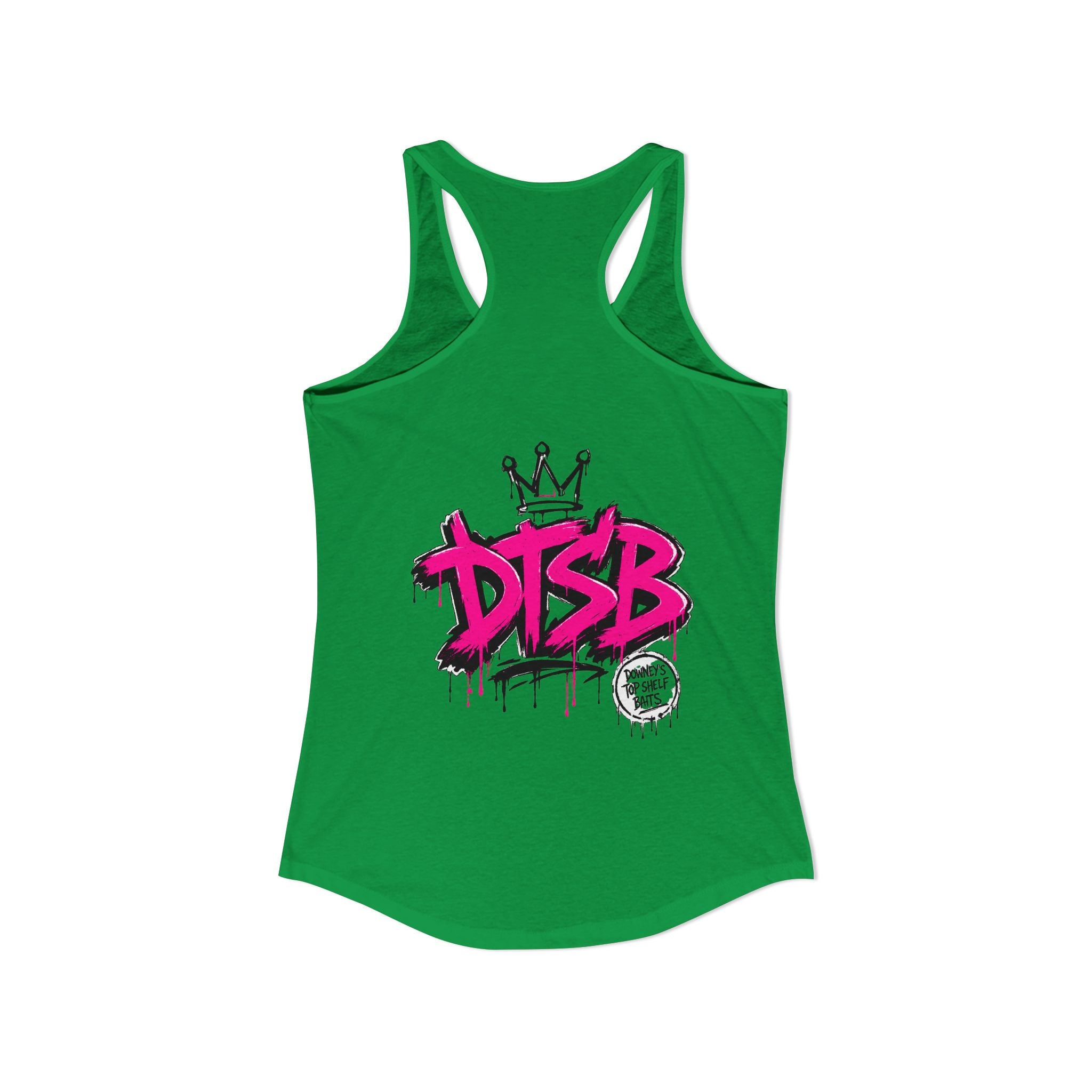 Women's Ideal Racerback Tank Pink Logo