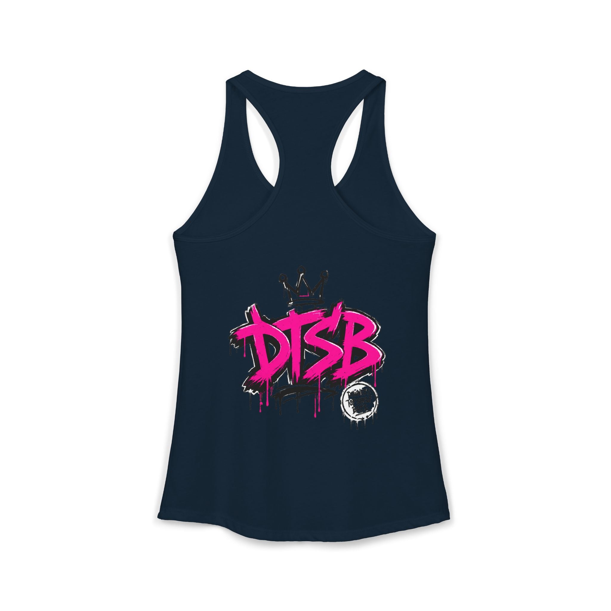 Women's Ideal Racerback Tank Pink Logo