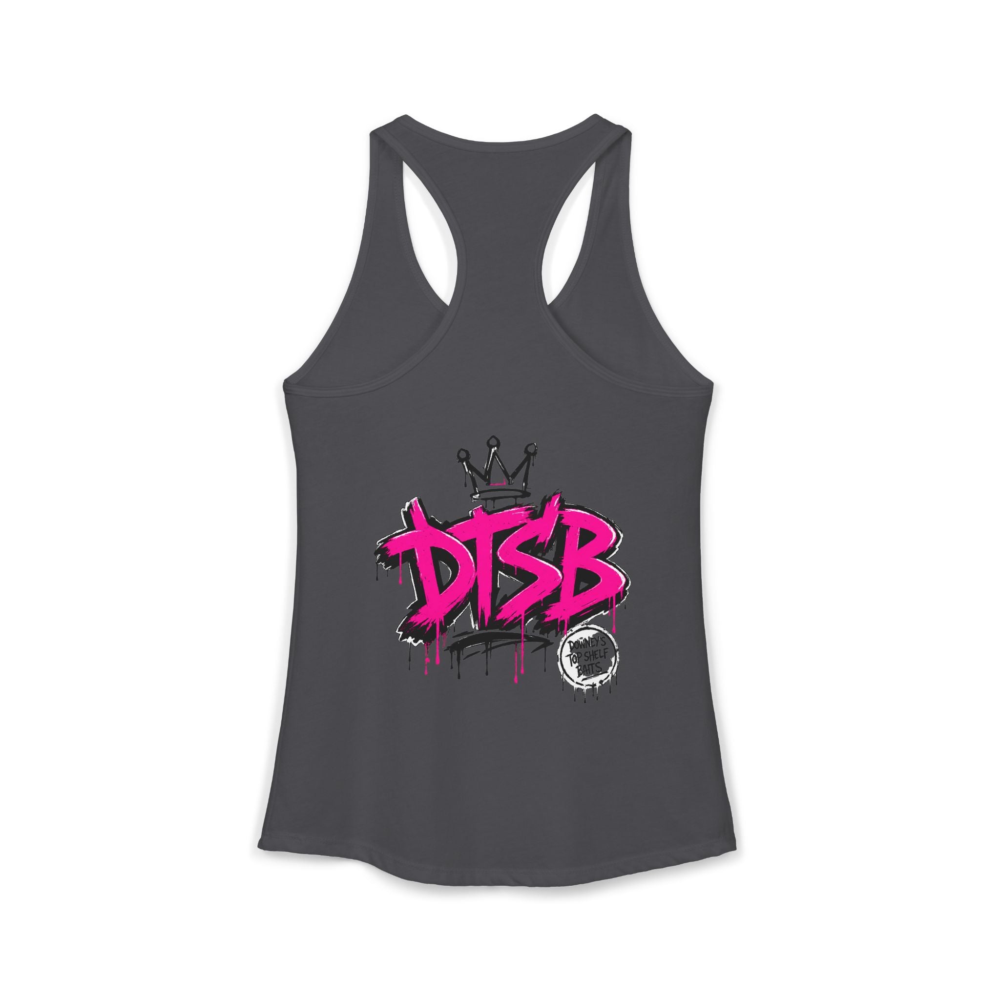 Women's Ideal Racerback Tank Pink Logo