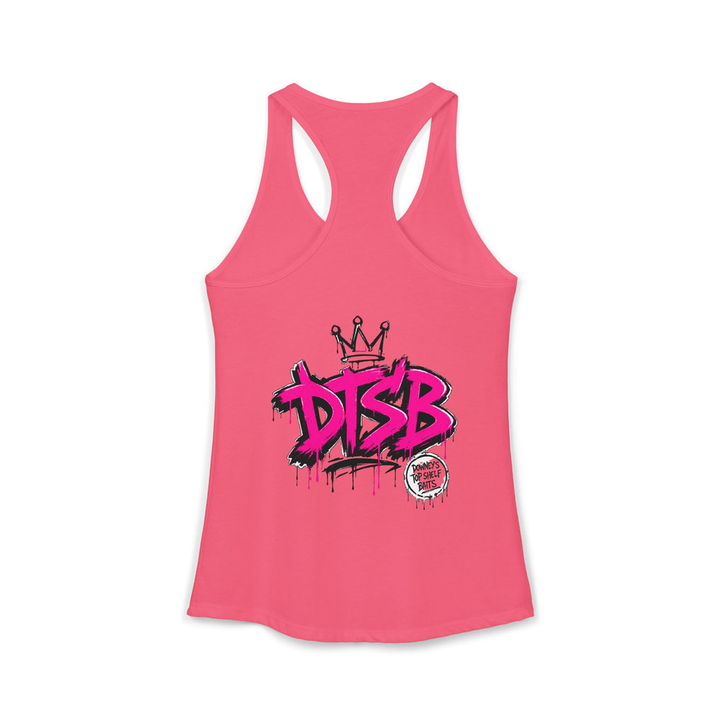 Women's Ideal Racerback Tank Pink Logo