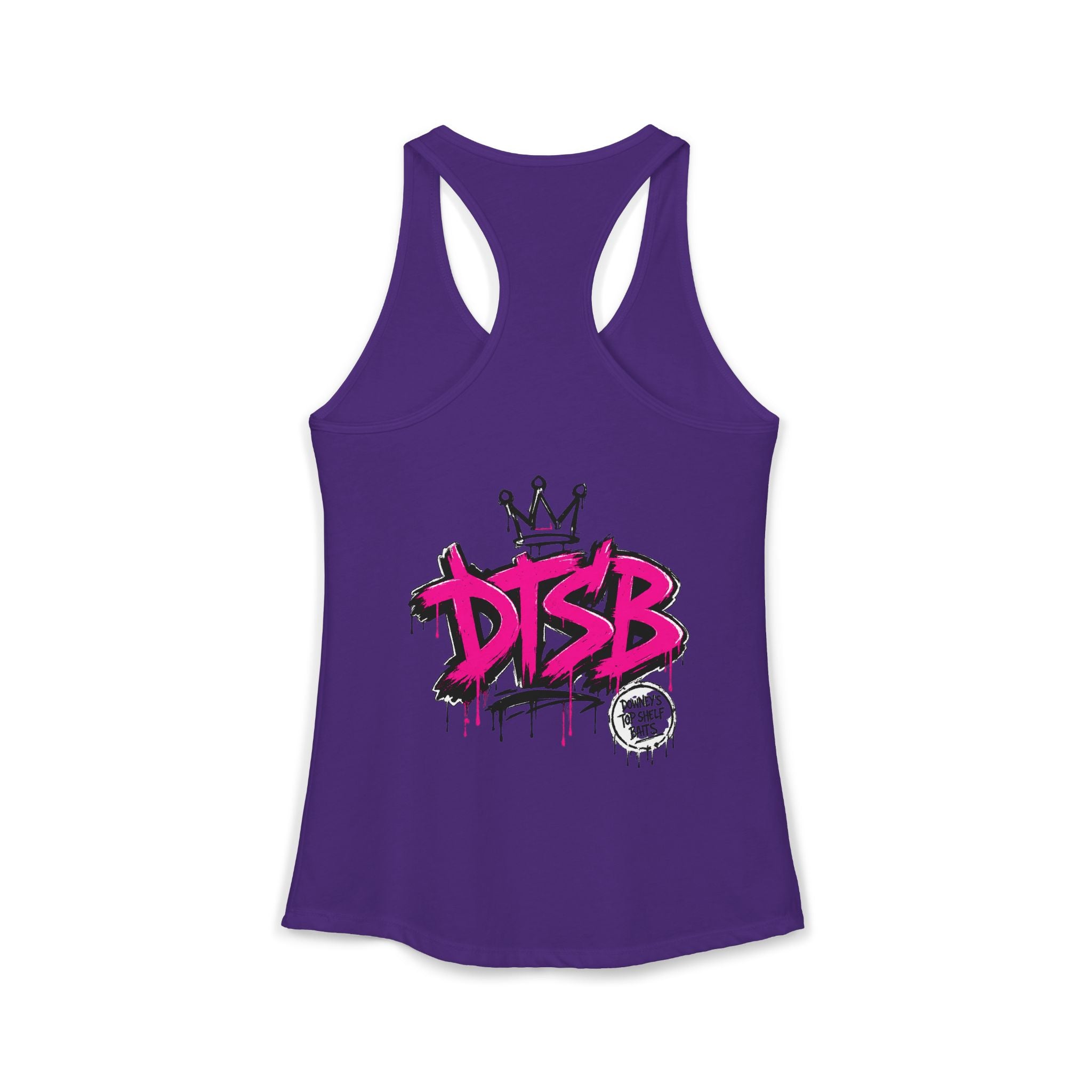 Women's Ideal Racerback Tank Pink Logo