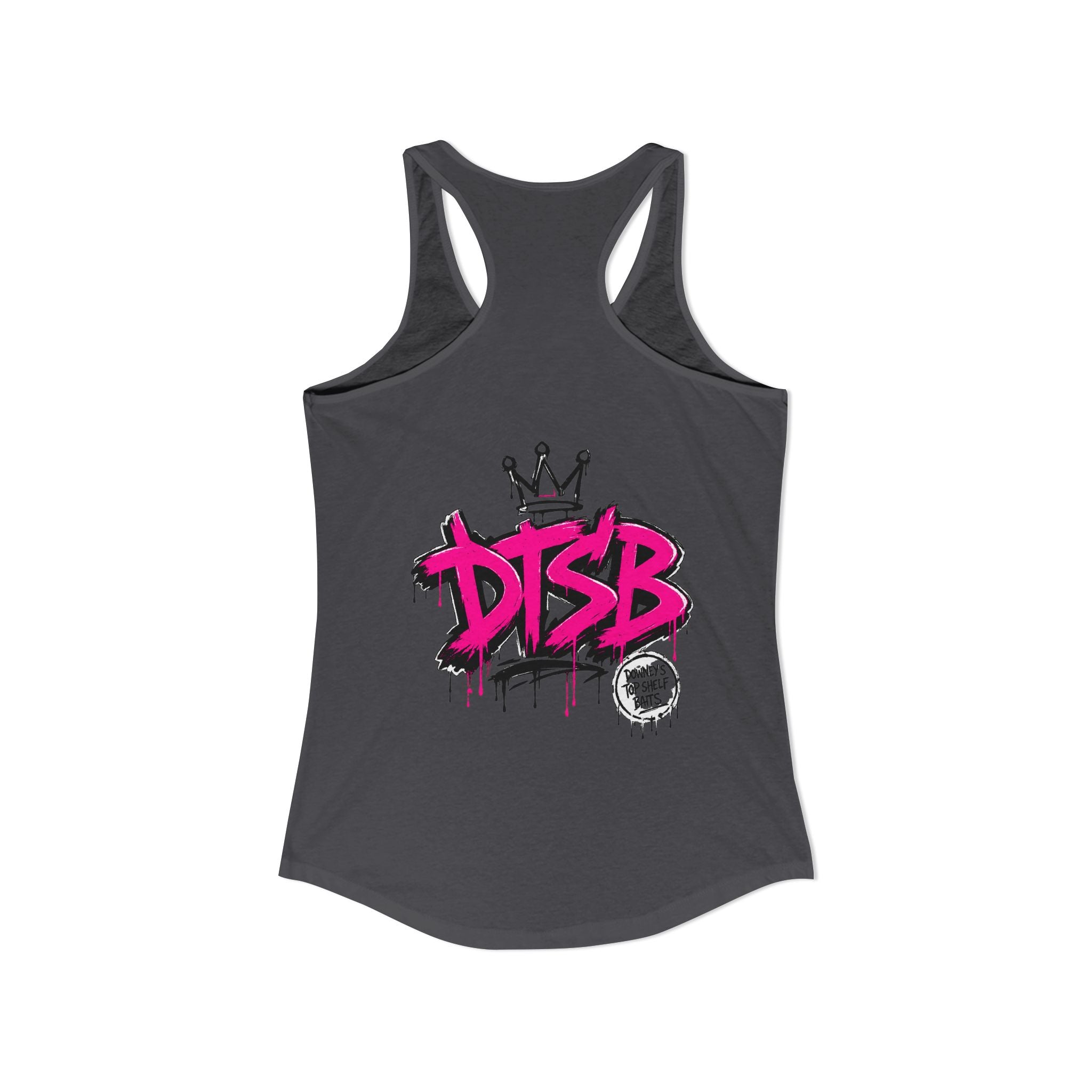 Women's Ideal Racerback Tank Pink Logo