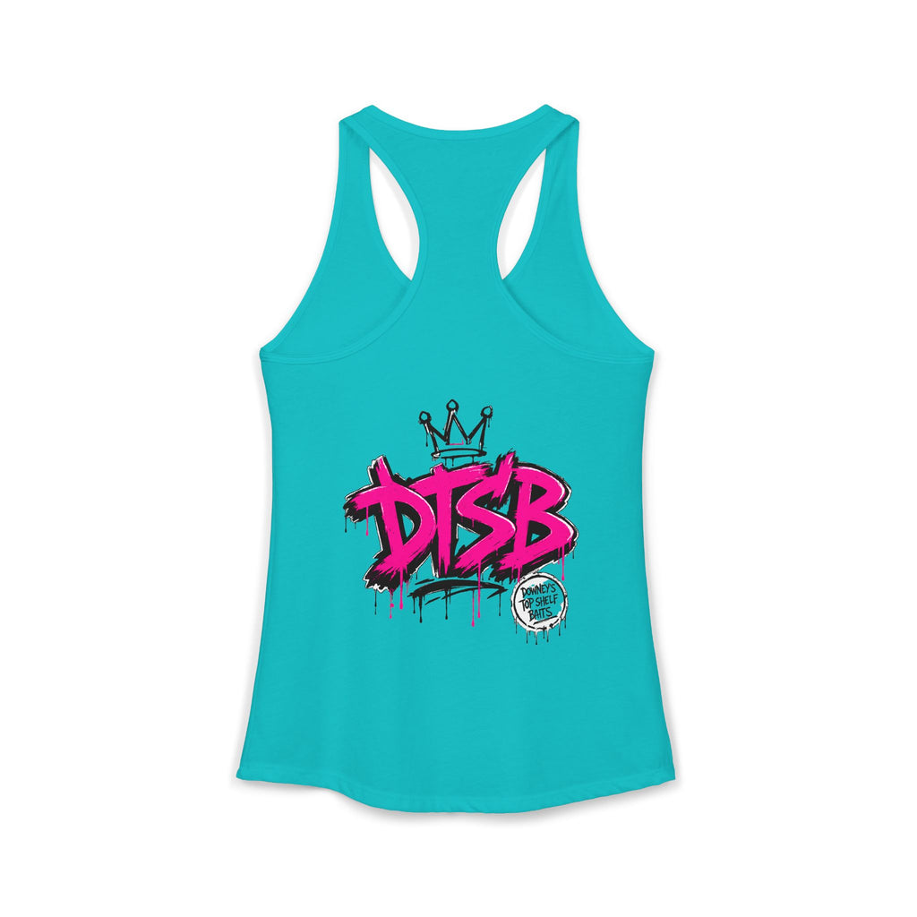 Women's Ideal Racerback Tank Pink Logo
