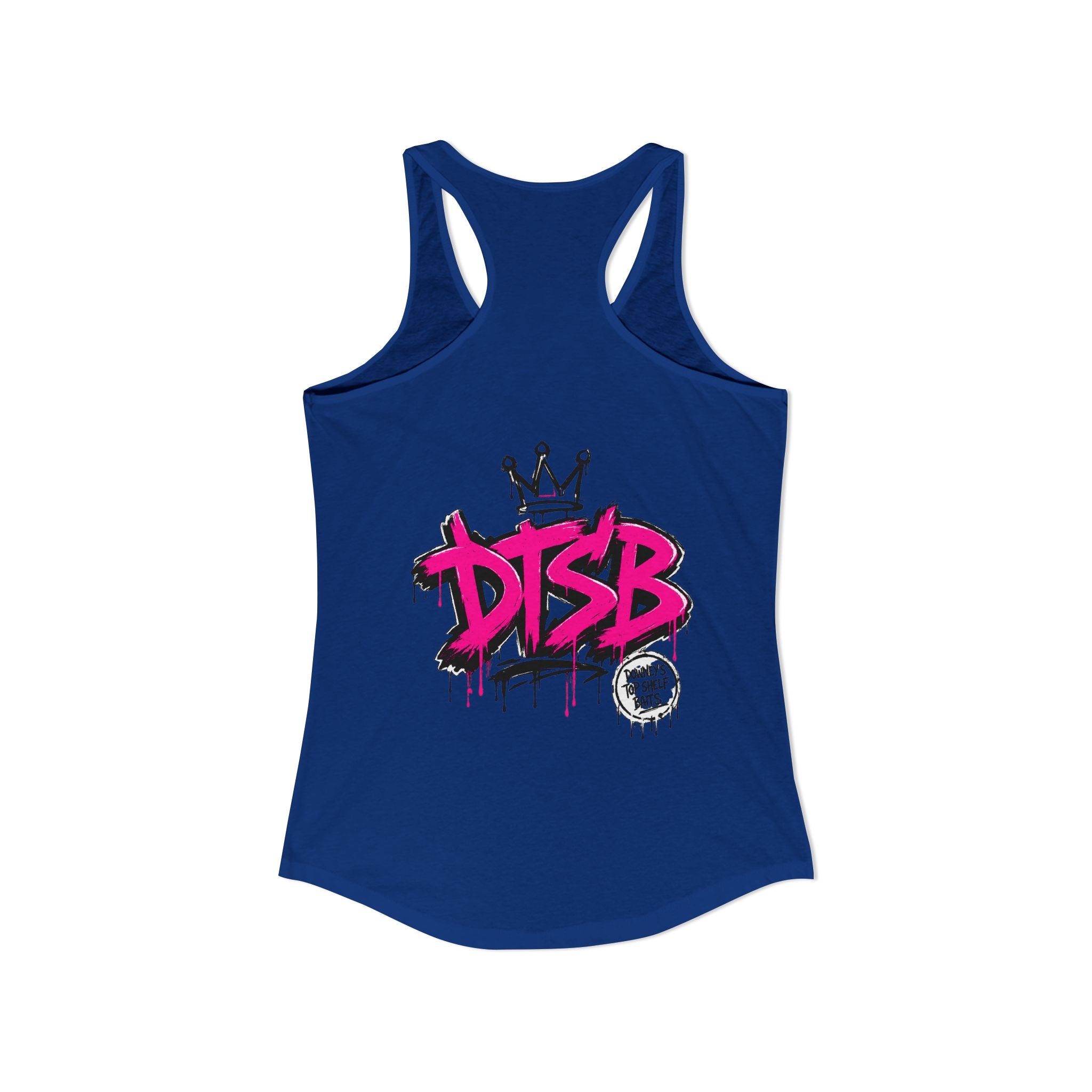Women's Ideal Racerback Tank Pink Logo