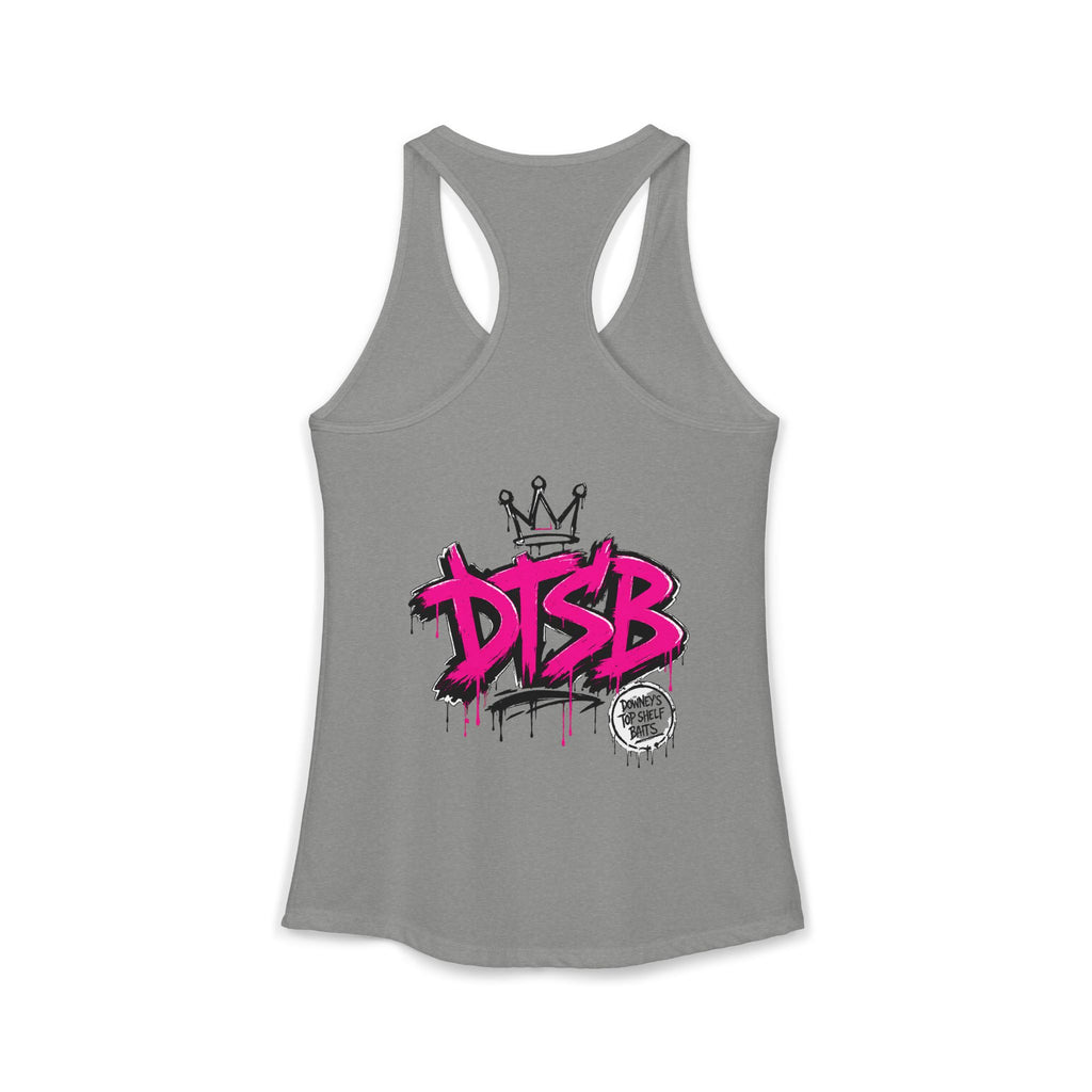 Women's Ideal Racerback Tank Pink Logo