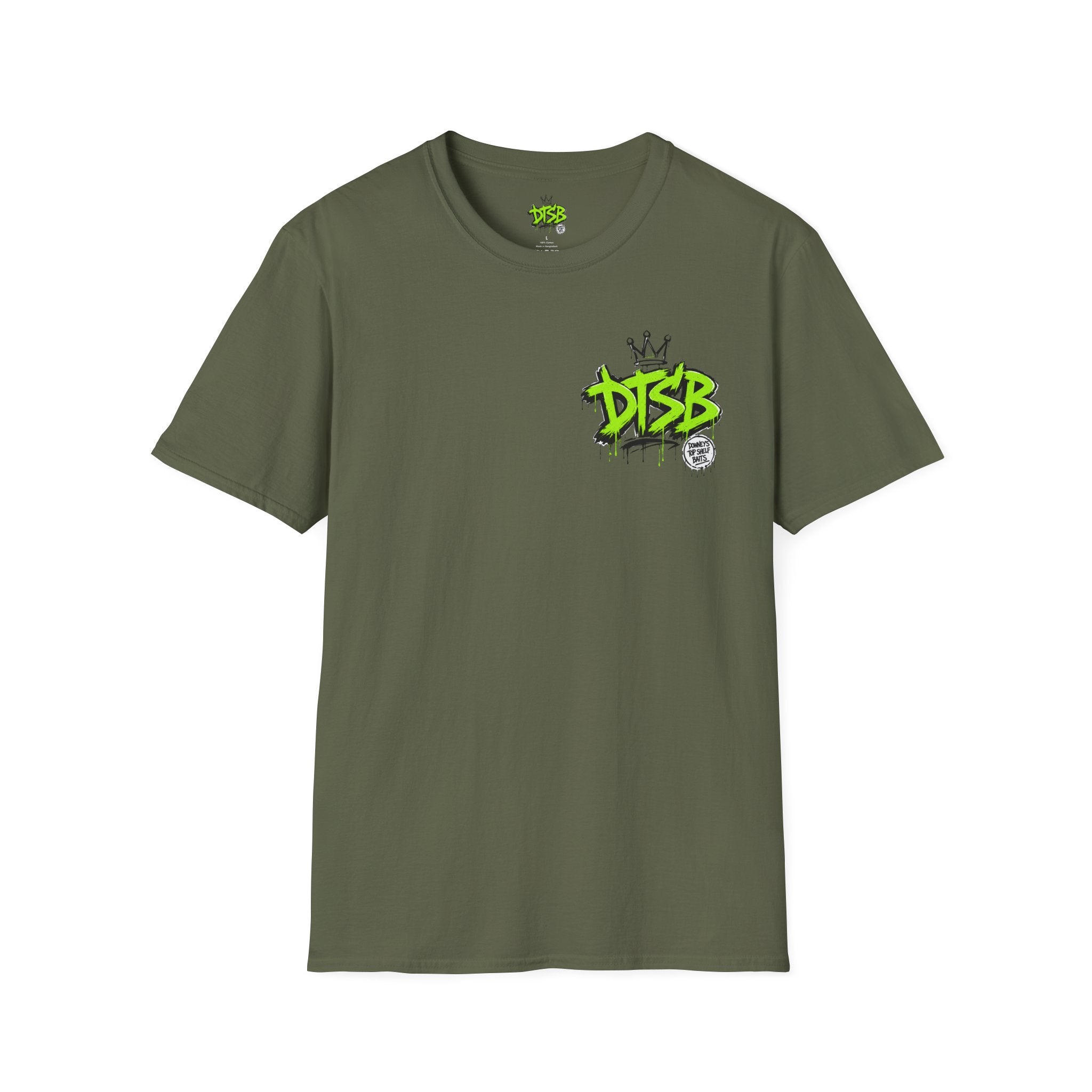 Unisex Softstyle T-Shirt Green Logo