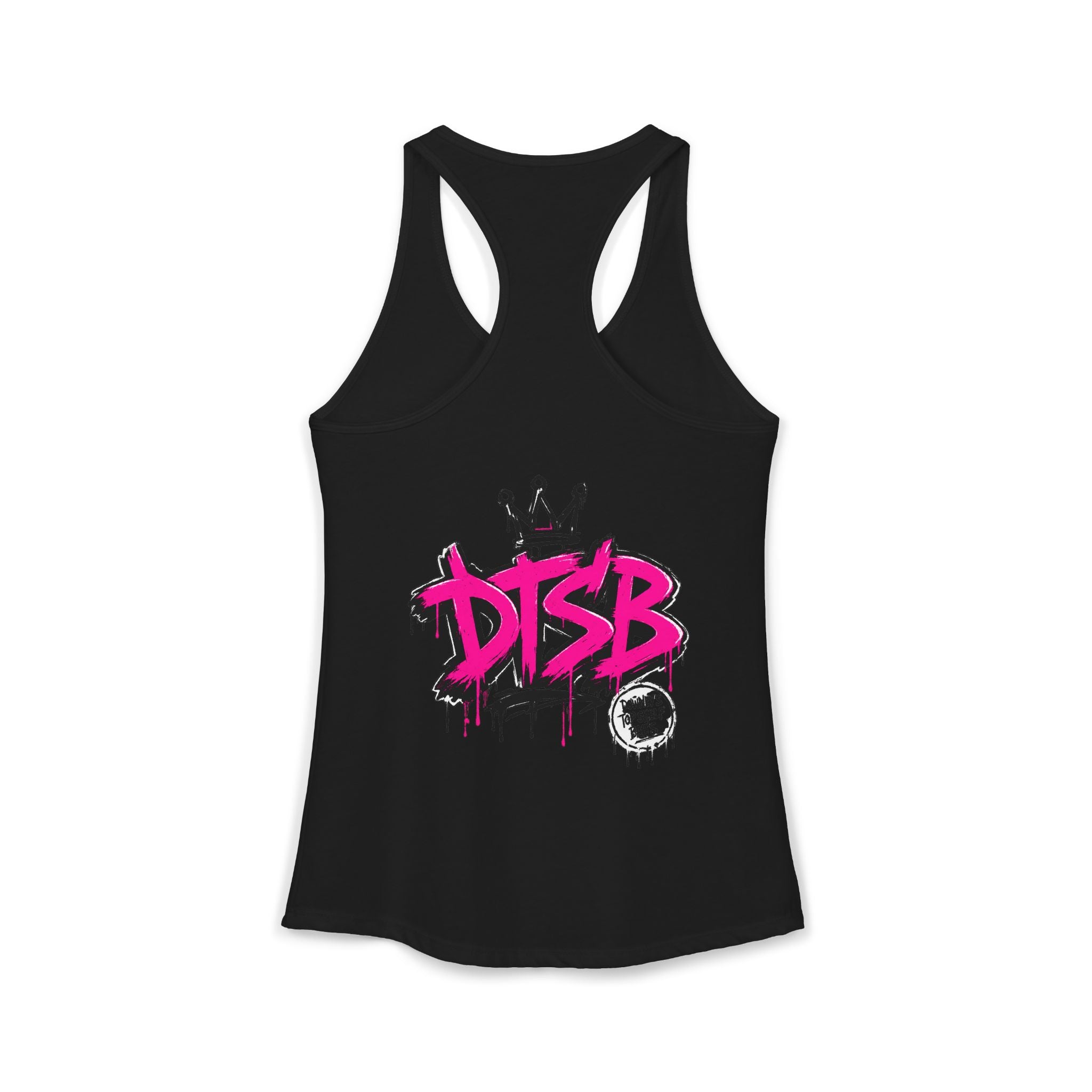 Women's Ideal Racerback Tank Pink Logo