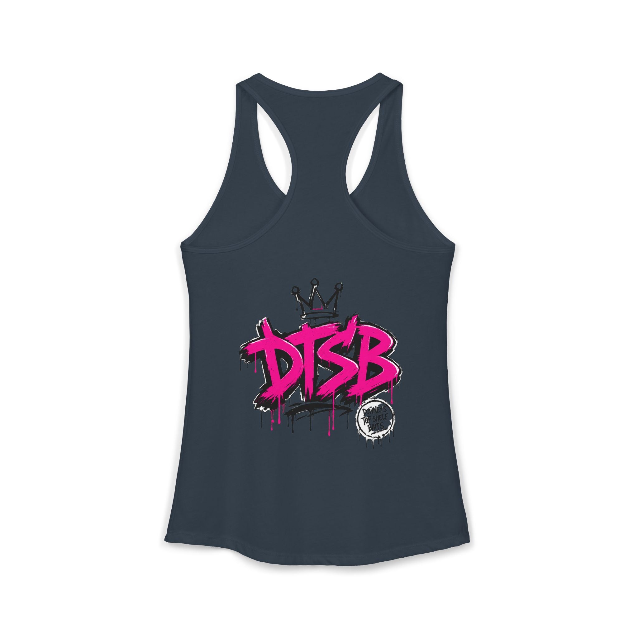 Women's Ideal Racerback Tank Pink Logo